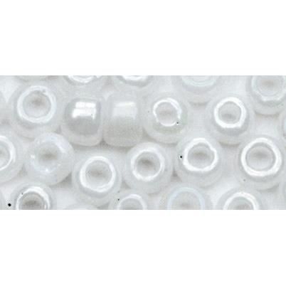 RAYHER Rocailles - Ø 2,6 mm - Opaques lustre - Blanc - Boîte de 17 g