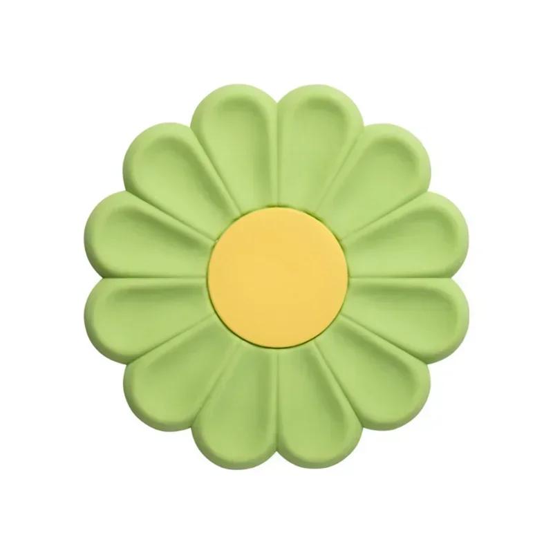 Household Creative Shape Silicone Coaster Colorful Daisy Kitchen Table Heat Resistant Anti-scalding Mat Coaster Table Decor