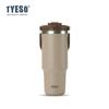 Tyeso 1050ML Large-Capacity Handle Thermoses Dual-Drink Coffee Mug Stainless Steel Ice Cup Car Bottle Hot Cold Retention