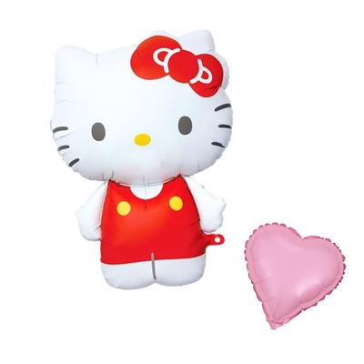 BALLOON DAYS Вырезанные воздушные шары: Hello Kitty, Kuromi, My Melody, Cinnamoroll и Tuxedo Sam (Бонусный шарик в комплекте) Идеально подходит для дней рождения,