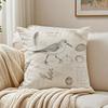 Heron Slate Blue Bird Pillow Case Breathable Organic Short Plush Cushion Covers Machine Washable WrinkleResistant Soft Durable