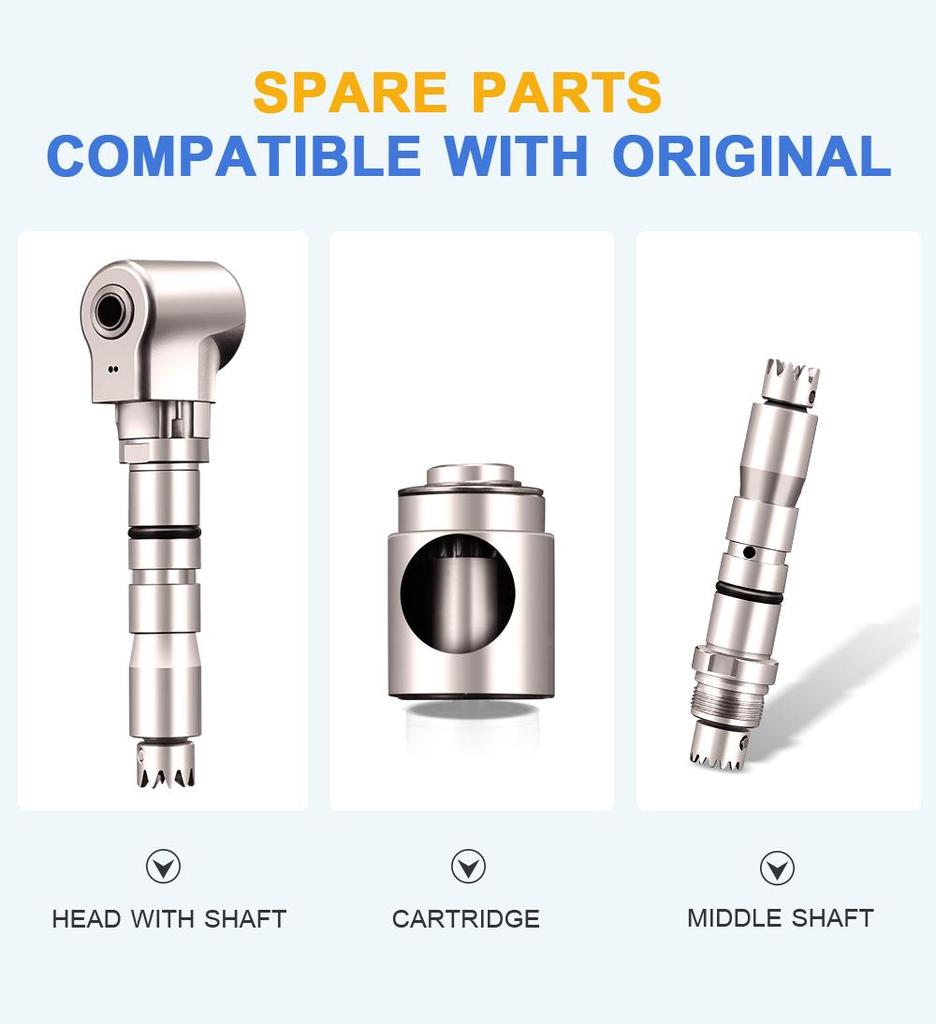 Dental Low Speed Handpiece AI-X25 E-Type Connector Non-Optic Contra Angle 1:1 Hand Piece For CA Burs