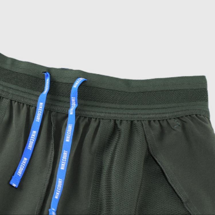 Nike Dri-Fit Roland Garros Быстросохнущие Модные Мягкие Спортивные Повседневные Шорты Мужские Шорты Масляно-Зеленый FZ6938-355