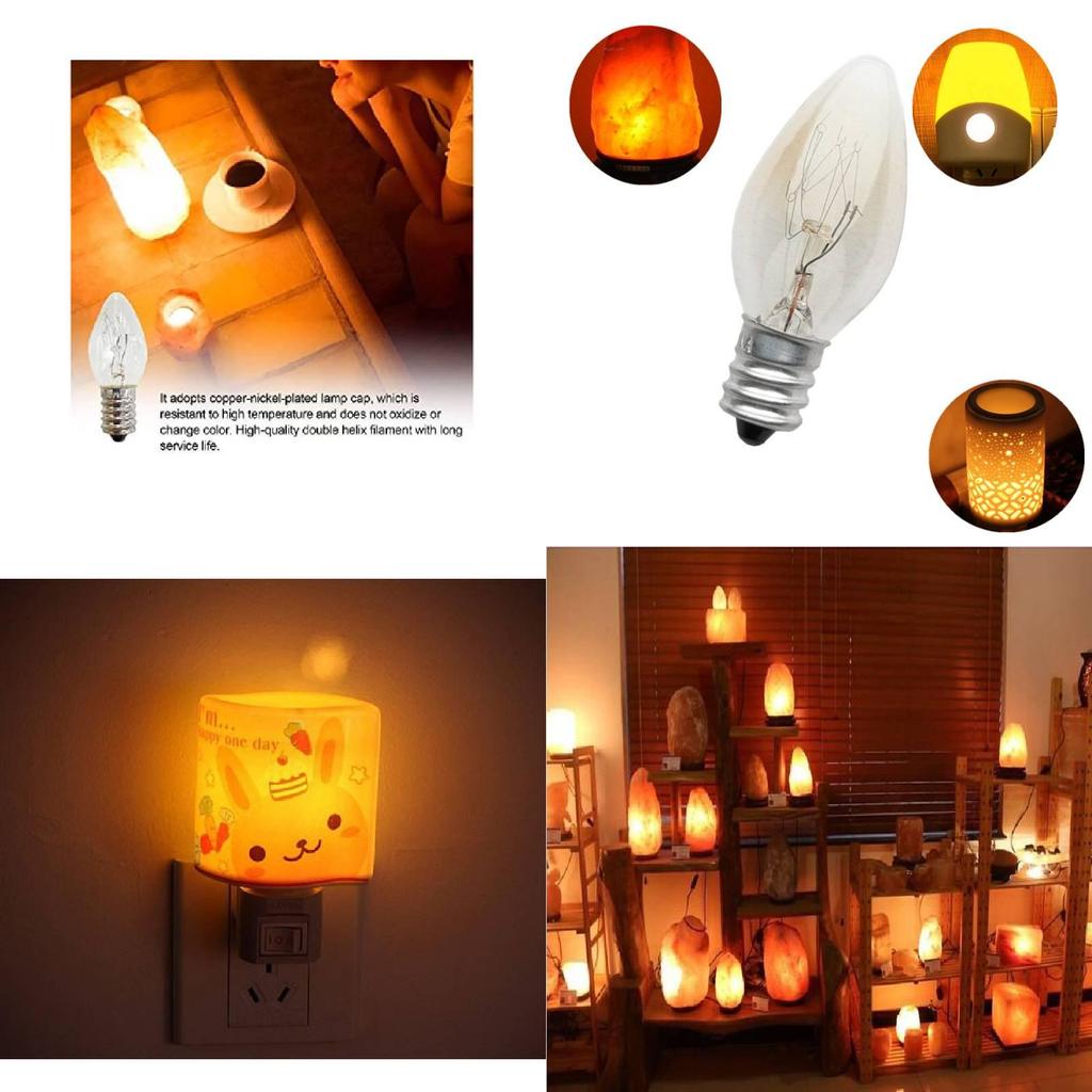 Серебряная лампочка E14 220v 10w C7 с острым кончиком, маленький винт, лампа для соляной лампы, аромалампы, ночник, лампа накаливания