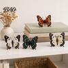 Beaded Animal Figurines 3D Butterfly Craft Kit, Tiny DIY Handmade Art Set Kit with Instruction, Cute 4-Pack Butterflies Beadwork for Beginners,