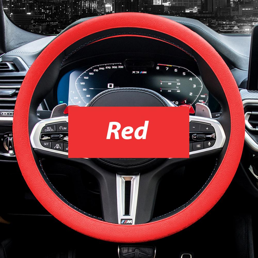 Car Silicone Steering Wheel Cover Washable Four Seasons Universal Steering Wheel Protection Case Soft Multi Color Auto Decoration DIY Accessories