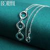 925 Sterling Silver Round Pendant Necklace Fashionable Jewelry