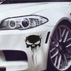 Waterproof Auto Reflective Sticker Car Skull Decal 3D Car Stickers Punisher Skull Sticker