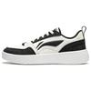 Li Ning Sycee V2 Нескользящая Амортизация Износостойкие Низкие Скейтбордические Кроссовки Женские Черно-белые AGCU248-5