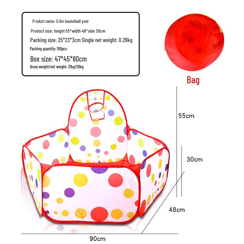 Foldable Children's Ball Pit Tent with Ocean Balls - Popular Toy for Kids