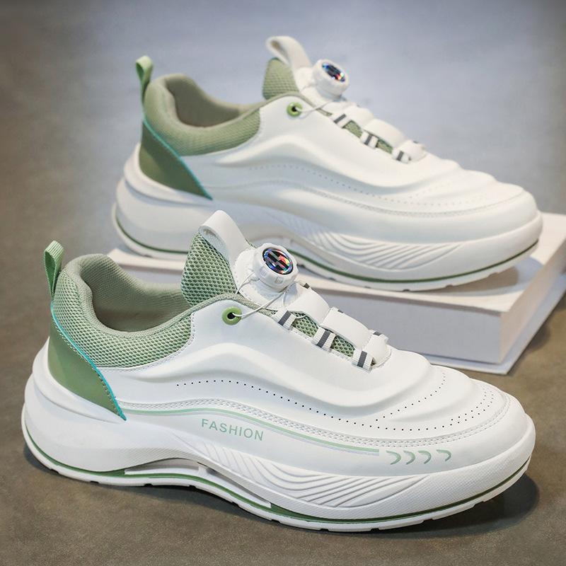 Spring Men's Shoes Breathable White Shoes Men's Trend Versatile Platform Sports Shoes Casual Running