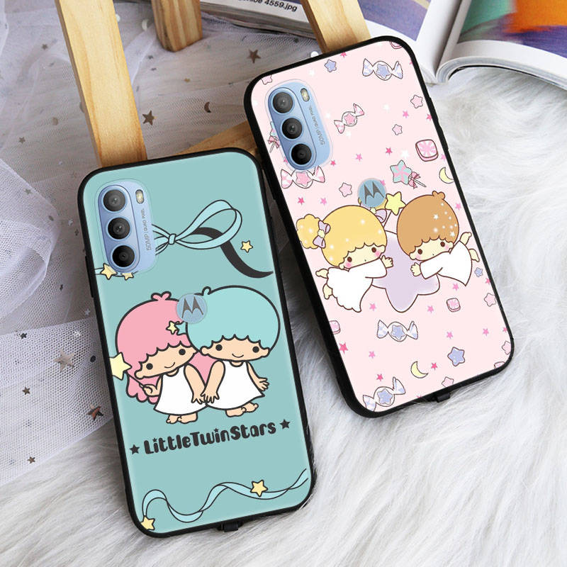 AH49 Little Twin Stars черный чехол для Samsung Note 20 Lite S24 Ultra S23 S22 A05 A06 A11 A71 A15 A16 A13 A24 A25 A33 A52 A53 M55 M35 Sofe Cover