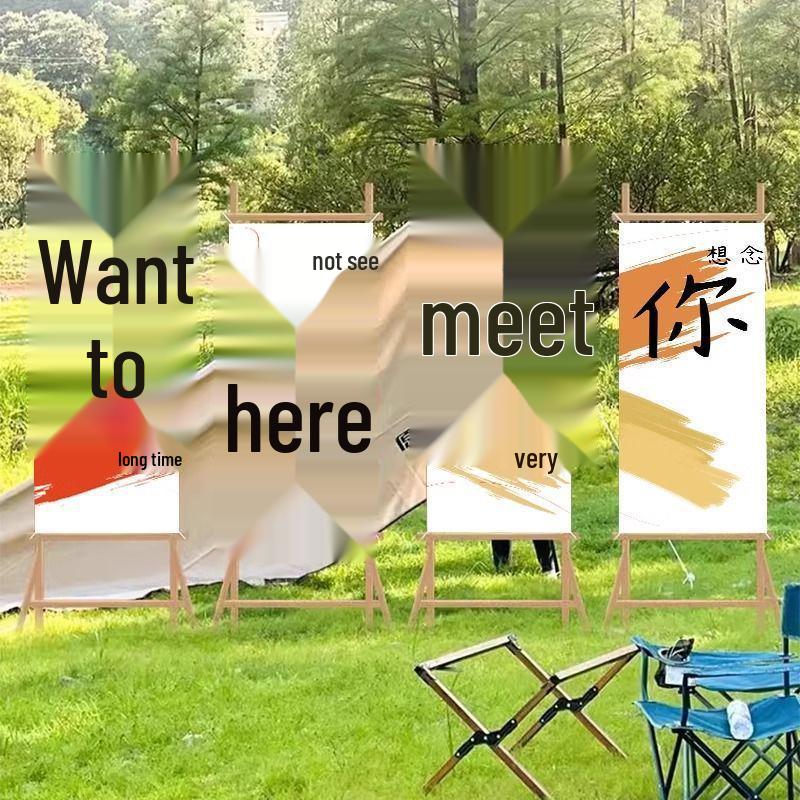 Outdoor Camping Red Check Picnic Backdrop & Atmosphere Decoration