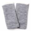 Iina Closet Wrist Warmer and Hand Warmer, Made In Japan, 100% Silk, Far Infrared, Moisturizing, Fingerless, Perfect for Office Use, Light Gray