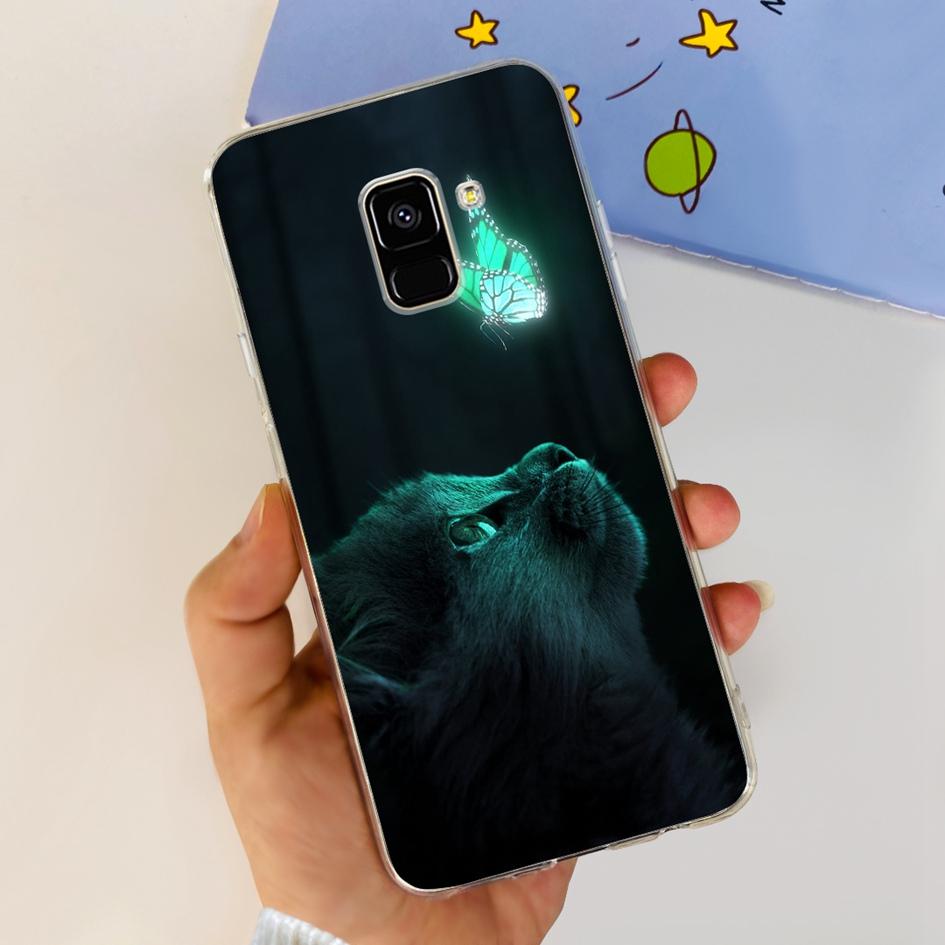Чехол для Samsung Galaxy A8 2018 / A8 Plus 2018 A530F A730F Силиконовый чехол Популярный цветок одуванчика Мягкий TPU Чехол-защита для телефона