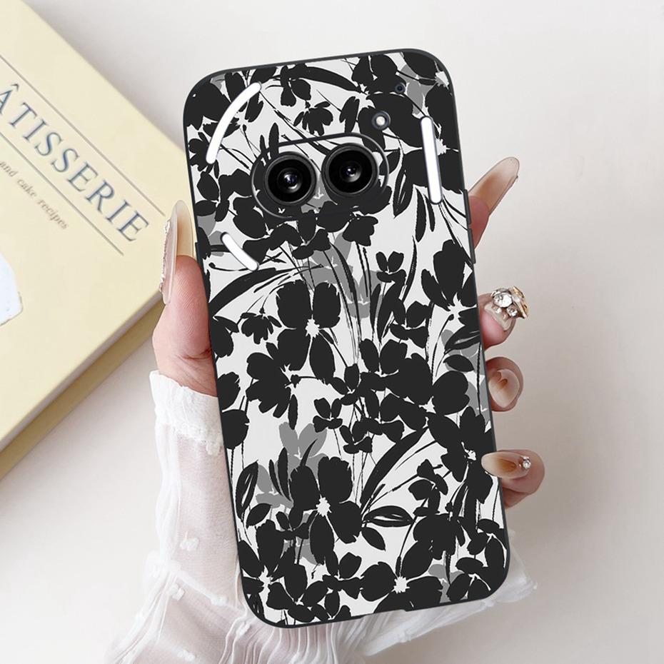 Модный Чехол-Картина Для Nothing Phone (2а) Плюс Черный Силиконовый Мягкий Чехол Для Nothing Phone 2 Phone2a Чехлы Бамперы