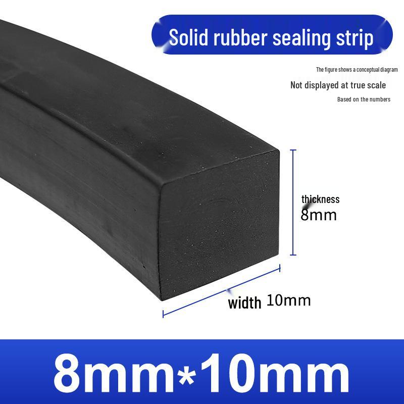 Nitrile Rubber Strip: Oil & Pressure-Resistant Shock Absorbing Glass Pad for Sealing & Joint Support