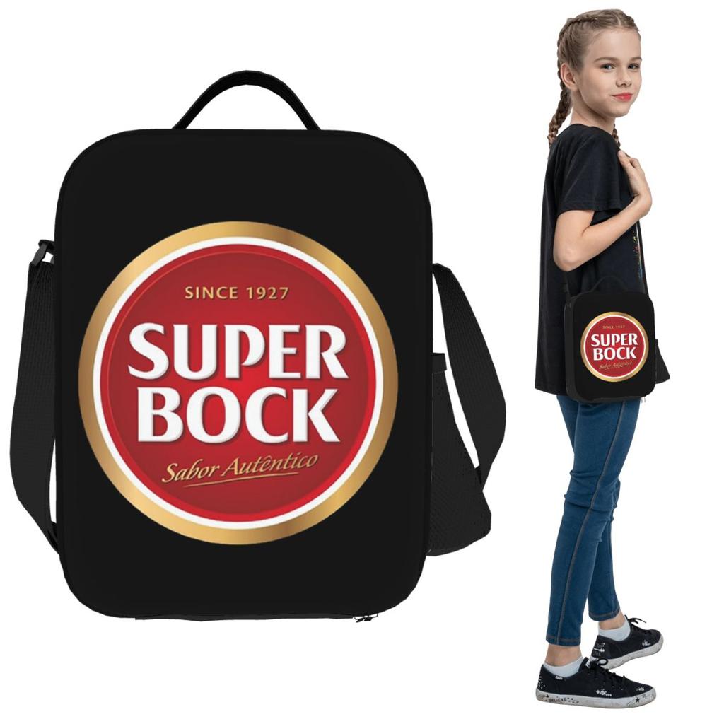Super Bock Since 1927 Insulated Lunch Bag for Kids School Cooler Thermal Food Box Tote Leakproof Lunch Boxes Container
