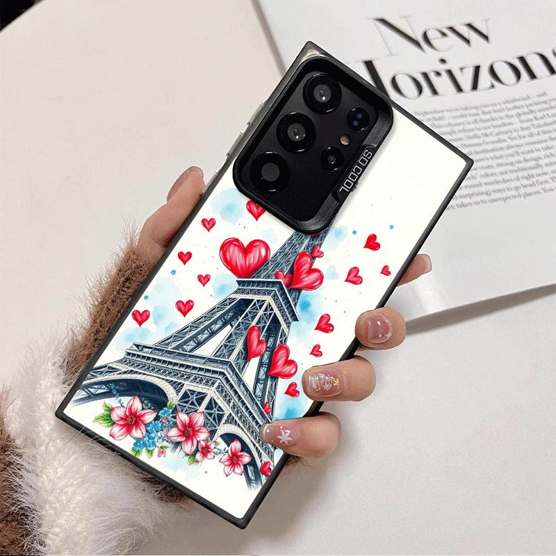 Франция Башня Эйфеля Париж Ударопрочный Чехол для Телефона для Samsung Galaxy S26 Edge S25 Ultra S24 FE S23 Plus S21 Чехол Защита от Падения Fundas