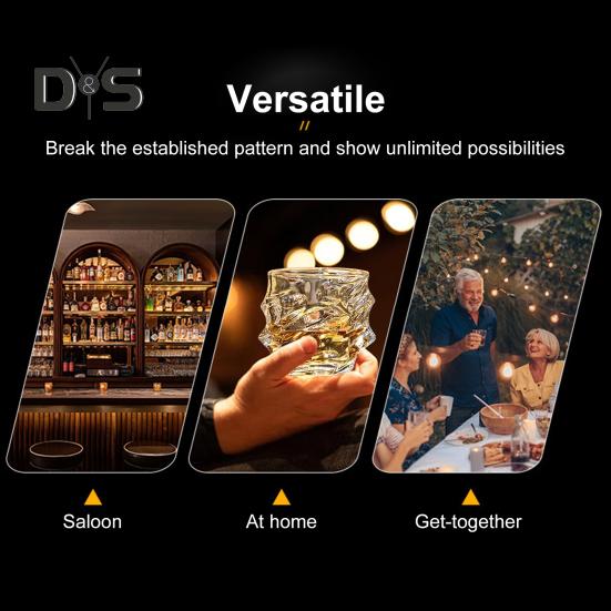 1/2/4Pcs Glass Whiskey Glasses Heavy Thick Bottom Bar Bourbon Glasses Faux Crystal Whisky Twisted Glass Tumblers Poker Night Drinkware