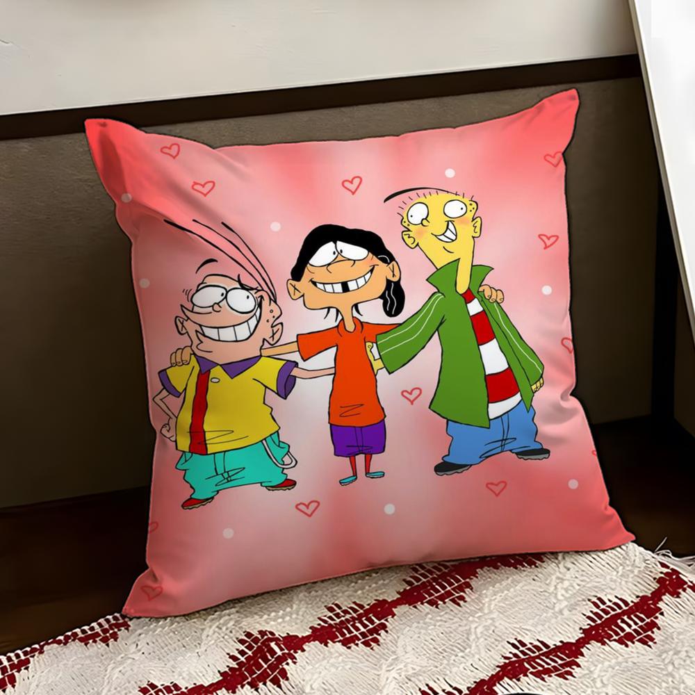 EEd Edd n Eddy Cushion Cover Reversible Soft Durable Pillow Cover Home Car MultiScene Use for Daily Comfort