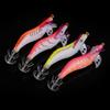 4Pcs Luminous Plastic Shrimp Bait Squid Shrimp Jig Jigging Lures Night Dawn Fishing