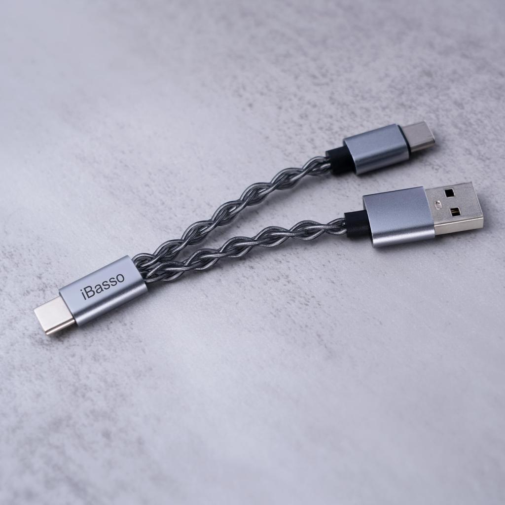 IBasso Audio CB19 iBasso Audio Отдельный кабель питания OTG USB-Type C Dongle DAC Блок питания Адаптер Прочный портативный усилитель ЦАП с серебряным покрытием