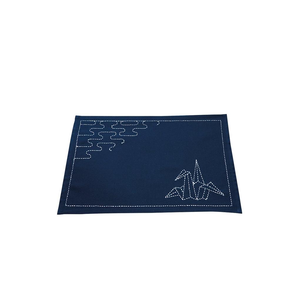 Olympus Sashiko Kit Navy 221 Placemat, Blue,