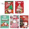20Pcs Christmas Gift Bag Festive Candy Cookie Bag Santa Claus Deer Pattern Packaging Bag for Holiday Decor