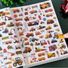 10 Mixed Packs Kids Stickers Puffy Bulk Stickers for Girl Boy Birthday Gift Scrapbooking Cartoon Engineering Vehicle Stickers