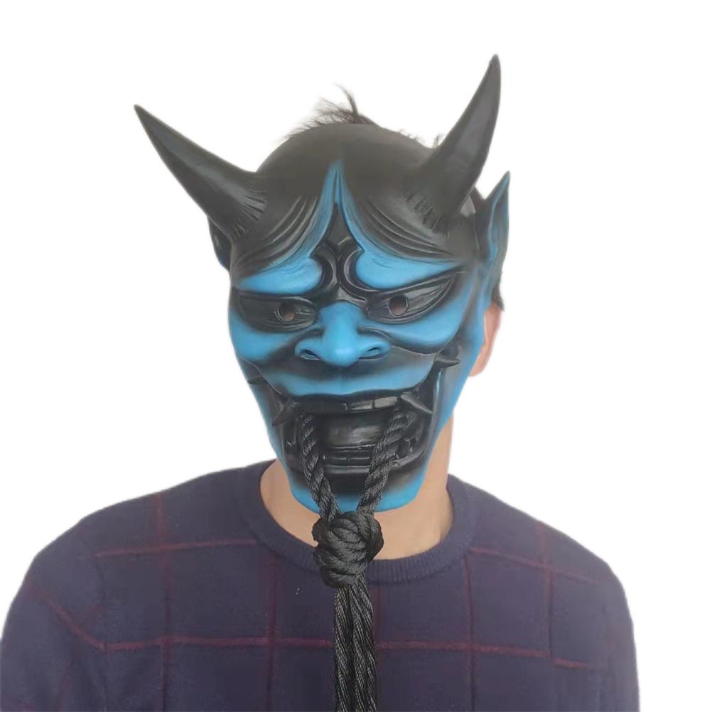 Японский косплей латексный чехол для лица аниме ужас мягкий чехол для лица Хэллоуин призрак демон чехол для лица