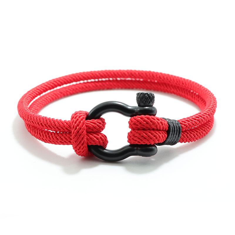 Новый мужской браслет 4 мм Lucky Rope Braclet Homme Boyfriend Present Открытый Survival Brazalete Pulseira Masculina Шнур-цепочка Pulsera
