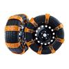 8Pcs Anti-Slip Tire Snow Chains Universal Car Snow Chains for SUVs Trucks Pickups Emergency Adjustable Tire Chain for Rain Snow Sand Mud