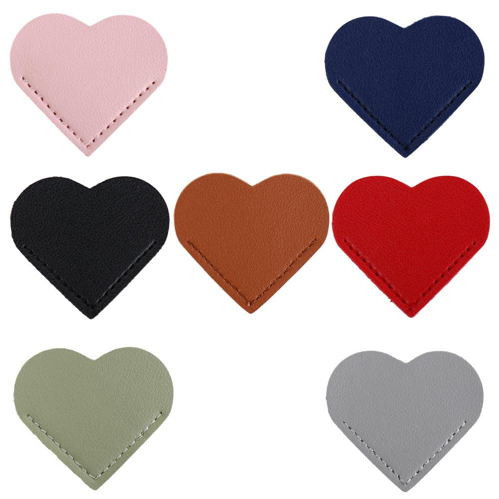 Heart-shaped Leather Bookmark Vintage Book Page Marker Portable Corner Page Marker Books