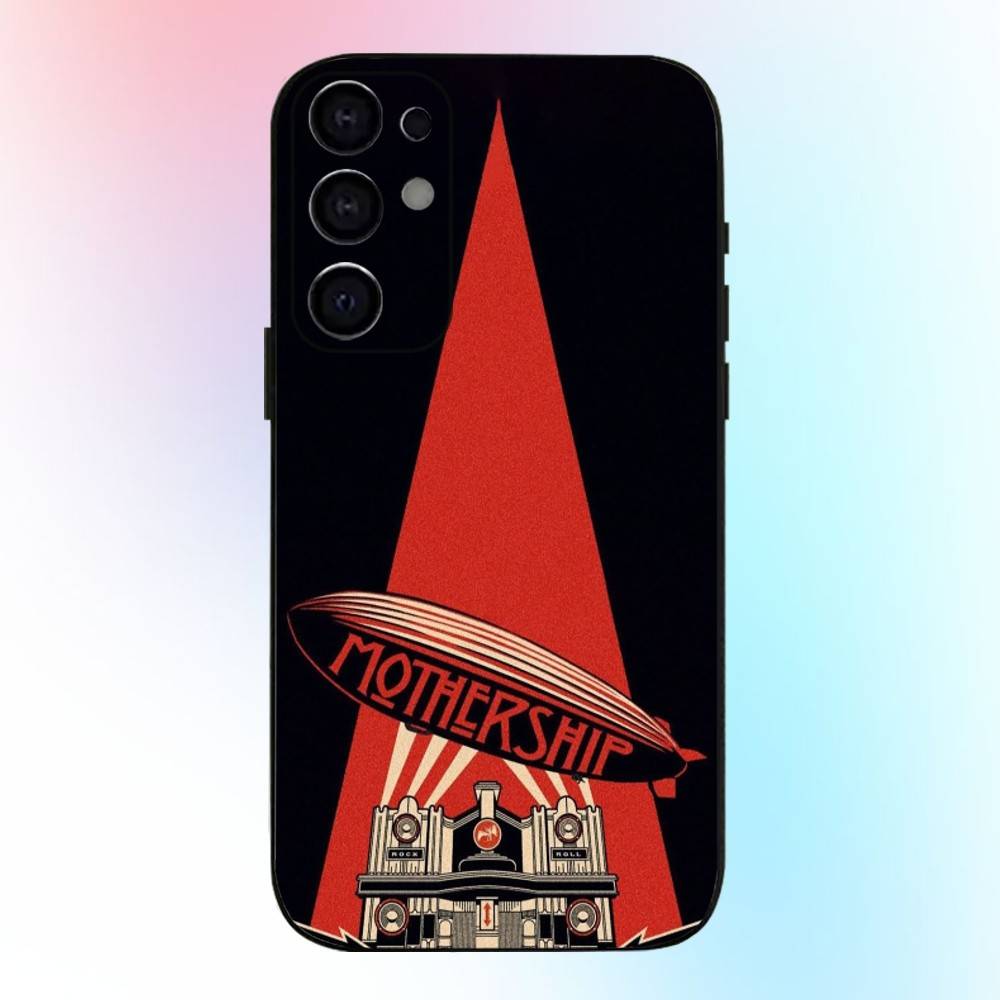 Чехол для телефона Rock L-Led Z-Zeppelin Band для Samsung S25,S24,S21,S22,S23,S30,Ultra,S20,Plus,Fe,Lite,Note,10,9,5G Черный
