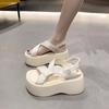 Fashion Women Platform High Sandals New 2024 Summer Designers Chunky Wedges Shoes Print Beach Slippers Woman Gladiator Sport Sandalias