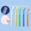 10pcs L-Shape Interdental Brush Wire Orthodontic Interdental Brush Soft Bristle Tooth Decay Oral Care Hygiene Tool