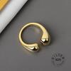 Xiaomi 925 Sterling Silver Open Ring For Women INS Niche Irregular Wave Sand Surface Wide Noodle Original Party Birthday Gift