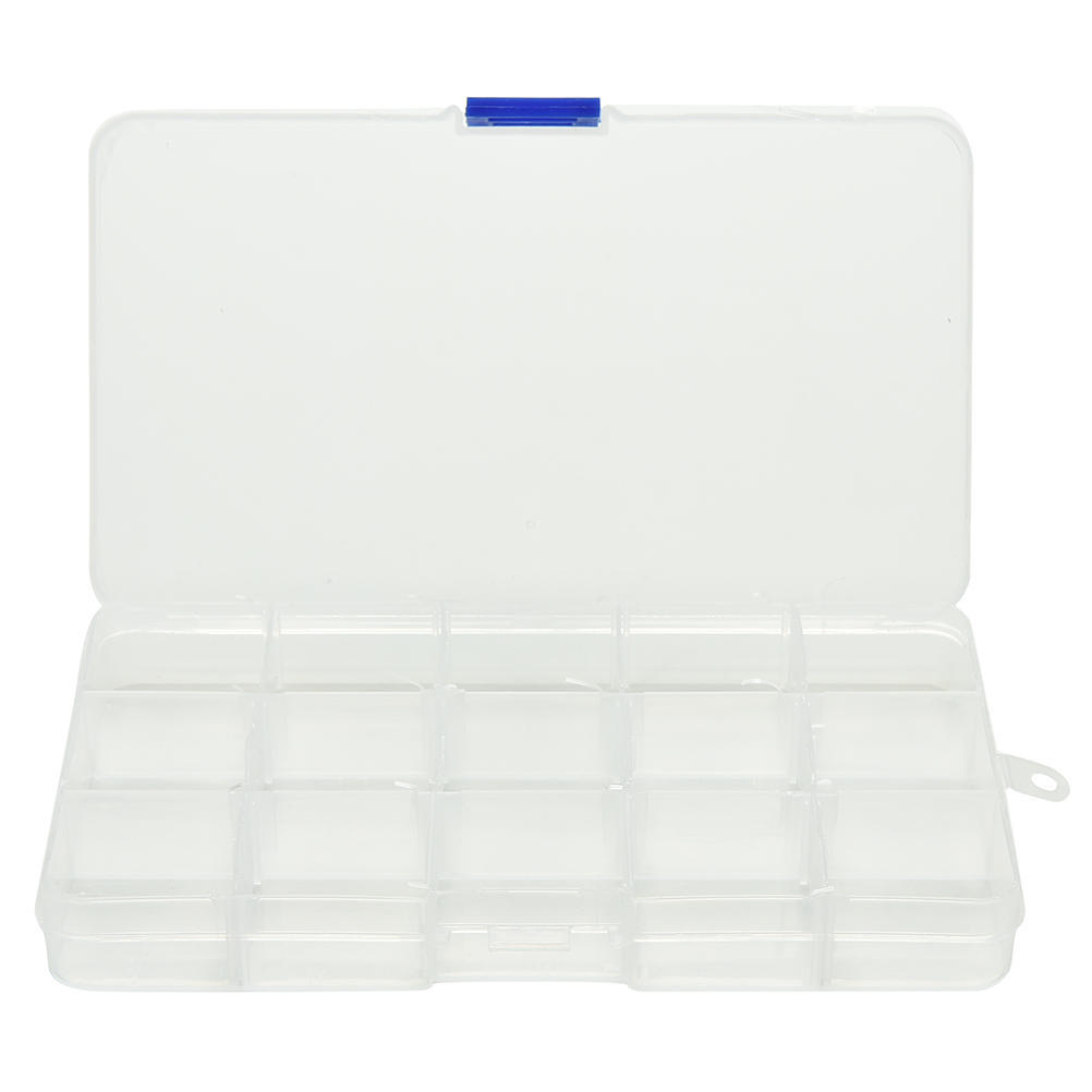 1Pcs Multi-Grid Transparent Storage Box Storage Box Medicine Box Free Assembly Finishing Box
