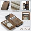 For iPhone 16e Phone Case CASEME C22 Leather Back Cover with RFID Blocking Card Slots