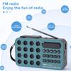 Мини FM-радио Перезаряжаемое USB Bluetooth Цифровое радио Портативное солнечное радио Динамик Музыкальный проигрыватель Радиоприемник Встроенный динамик
