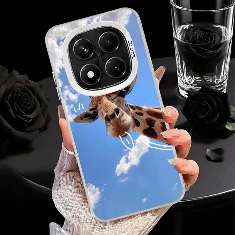 Ударопрочный чехол для телефона с рисунком жирафа для Xiaomi Redmi Note 15 14 13 12 Pro Plus 11 11S 11T 5G, защитный чехол от падения