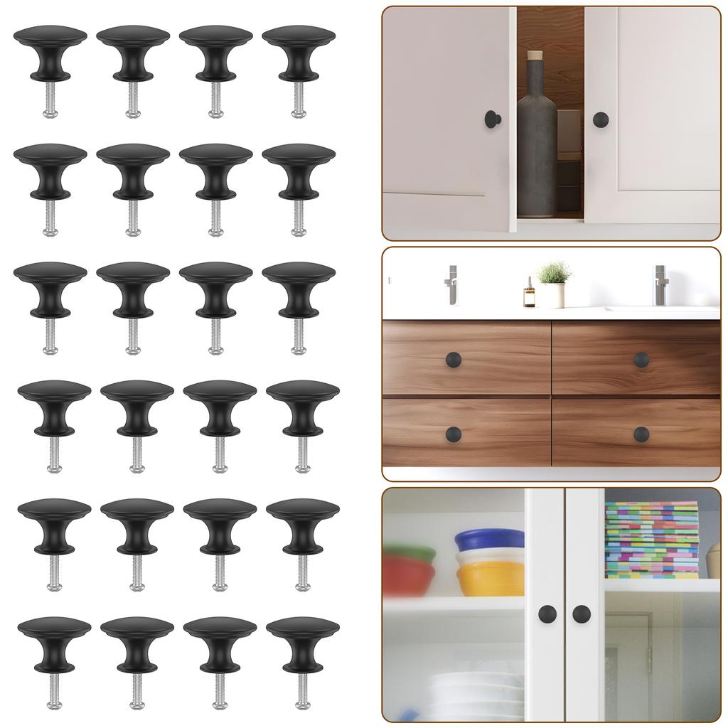 Single Grain Small Handle Kit Round Drawer Dresser Pulling Cabinet Door Handle for Home Use Cabinet Door Handle Kit