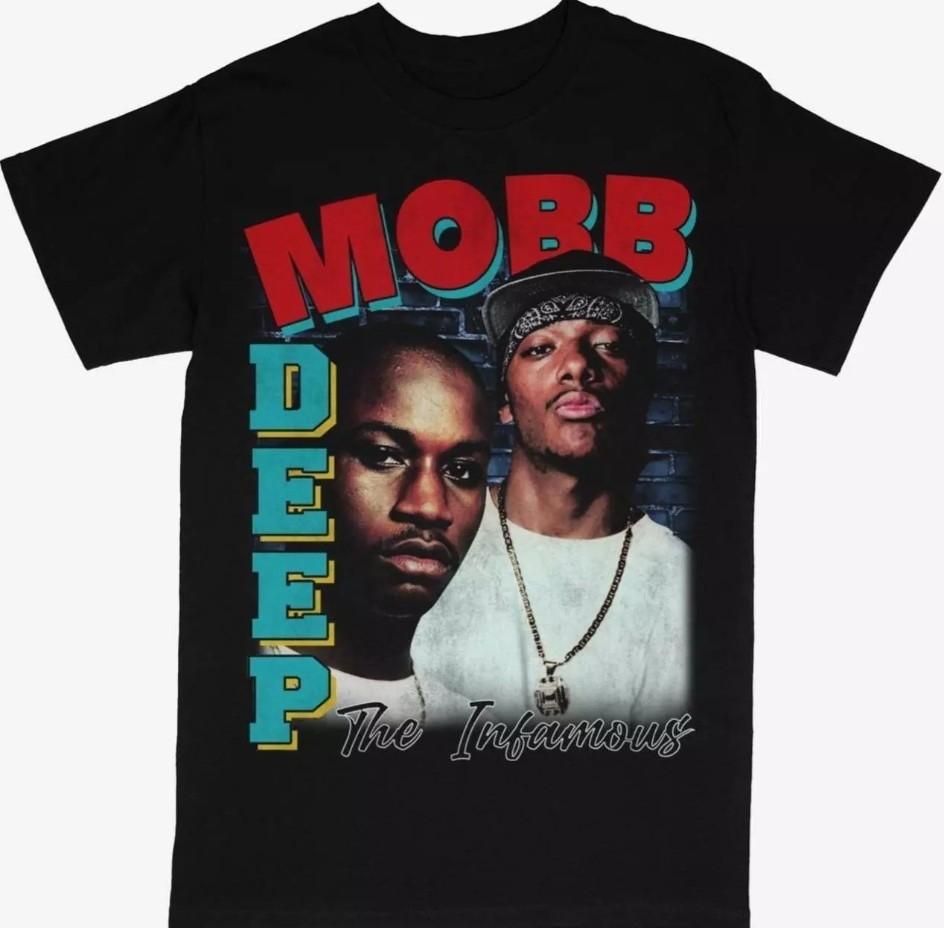 MOBB DEEP Группа The Infamous Унисекс Черная Футболка S-5XL Q8734 Унисекс Футболка