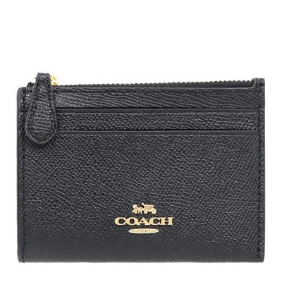 Coach Кошелек F88250 черный IMBLK кожаный мини-брелок для ключей с удостоверением личности Skinny 2 (Чехол для монет) Женский [Продукт Outlet] [Бренд] [Товар]