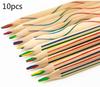 10 Pcs Four-color Color Pencils with The Same Core Design Painting Secret Garden Color Pencils