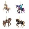 Horse Pendant Minimalist Style Jewelry Horse Acrylic Pendant Keychain 2d Car Mirror Charm Ornament Equestrian Bag for Horse