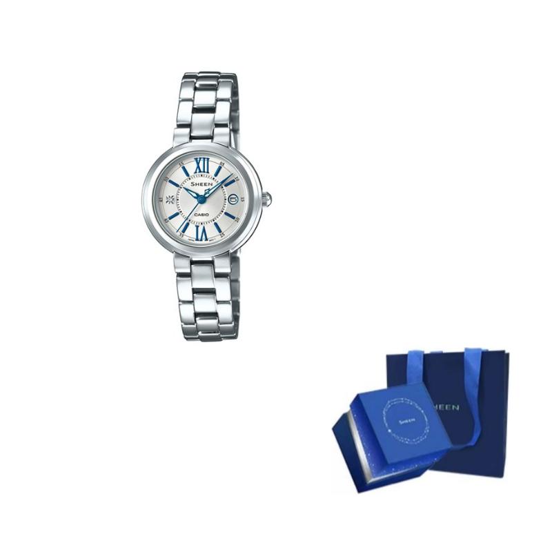 Casio Женские часы SHEEN 32 мм Серебристые SHE-4528D-7AUPR