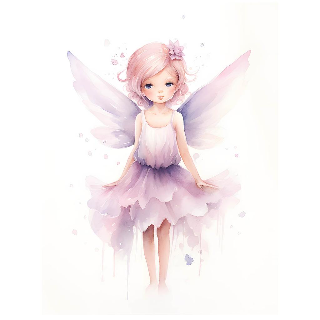 Magiczna Elfowa Wróżka Magiczna Elfowa Wróżka, 30X40 Cm, Rama Aluminiowa Złota, Papier Matowy 230 Gsm