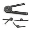 Aluminium Alloy Miter Saw Protractor Measuring Device Tool Accurate Reading Aluminum Angle Finder 360° Angle